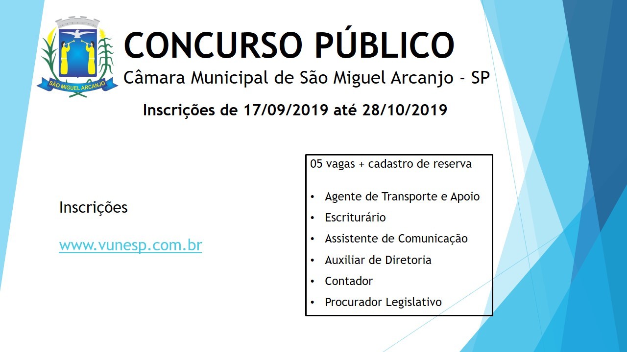 Concurso Público nº 001/2019 - Rerratificado